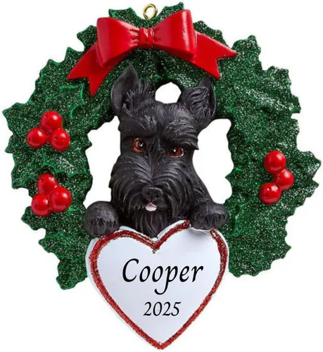 Vista 36 de Adornos personalizados para árbol de Navidad 2025 para mascotas, Chihuahua con corona, recuerdo para los amantes de los perros de los cachorros