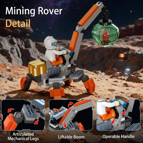 Vista 3 de Juego de construcción de naves espaciales interestelares, 502PCS Nave espacial interestelar