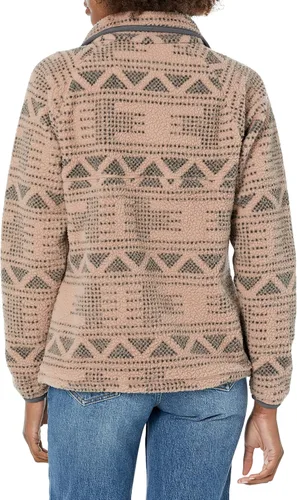 Vista 2 de Carhartt Suéter de forro polar de ajuste relajado para mujer, Negro