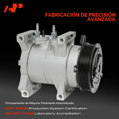 Vista 3 de Compresor de aire acondicionado A-Premium con embrague