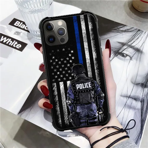 Vista 4 de DJSOK Funda para iPhone 13 Pro Max, diseño de patrón de lujo, a prueba de golpes, funda resistente a prueba de golpes, para hombre y mujer, bandera