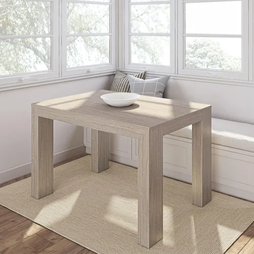 Vista 24 de Plank+Beam Mesa de comedor de 48 pulgadas, mesa de cocina de madera maciza de 48 pulgadas, mesa de comedor rectangular para comedor, oficina