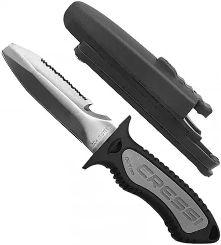 Vista 3 de Cressi Cuchillo de lanza Grip de 6.8 pulgadas, color negro