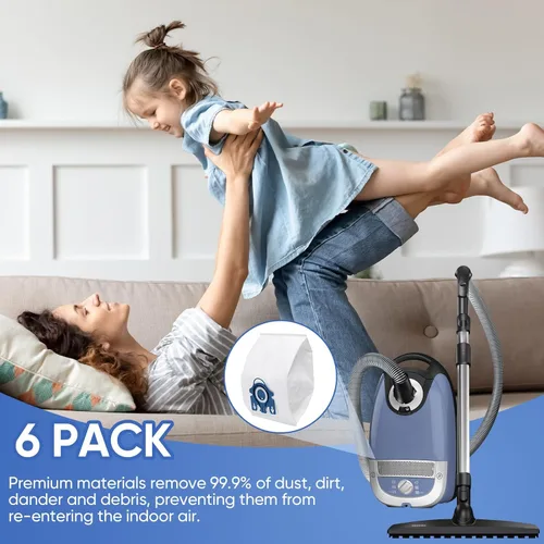 Vista 7 de Bolsas de repuesto para aspiradora GN compatibles con aspiradora Miele Classic C1, Complete C2, Complete C3, S227/S240, S270, S400, S2, S5, S8