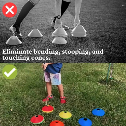 Vista 3 de Versatyle Easy Cone Pickup Stick Selector de cono retráctil superior para deportes, tráfico y conos al aire libre Funciona con la mayoría