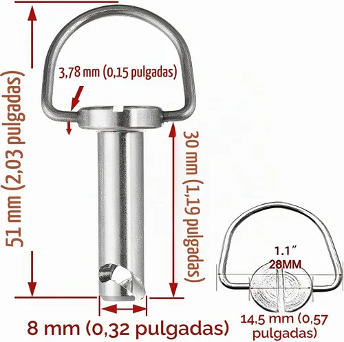 Vista 3 de Harley Abrazaderas de 1/4 de vuelta con arandelas, pernos de montaje de alforjas para silla de montar/Abrazaderas de alforjas para Harley Touring