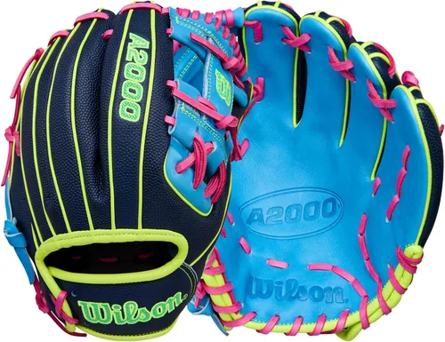 Vista 14 de Wilson Guantes de béisbol A2000® para invierno 2025 Rubio/Real/Amarillo