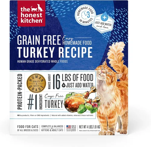 Vista 12 de The Honest Kitchen Alimento integral de pollo deshidratado sin granos, receta de grado humano con probióticos y pollo sin jaula, soporte digestivo