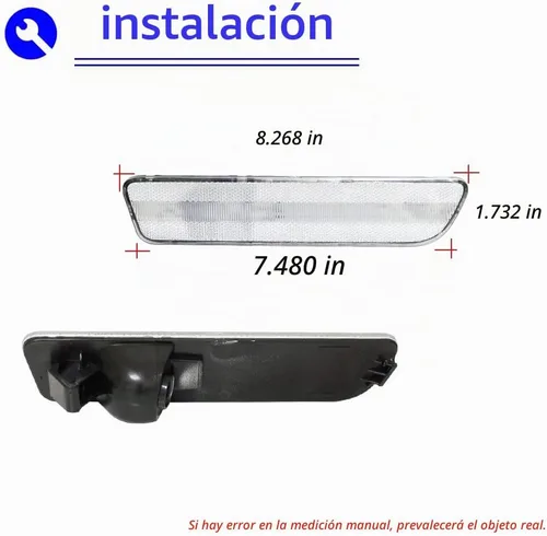 Vista 3 de JDMTECH para Ford Mustang 2005 2006 2007 2008 2009 Lente transparente Carcasas de luz de marcador lateral trasero carcasa traslúcida