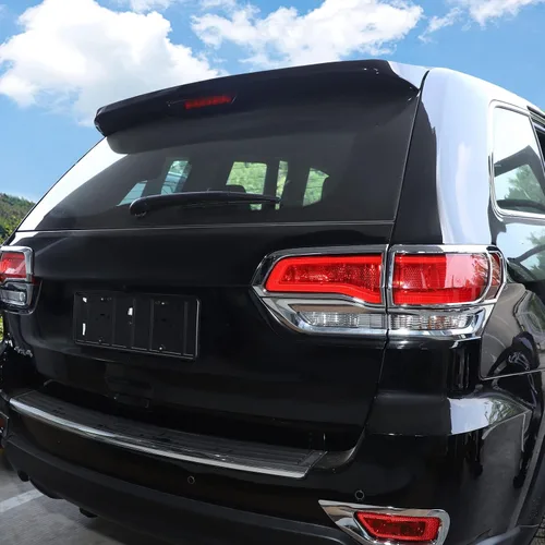 Vista 5 de Voodonala Cubierta de lámpara trasera cromada para Grand Cherokee para Jeep Grand Cherokee 2014-2021 (cromado, 4 piezas/juego)