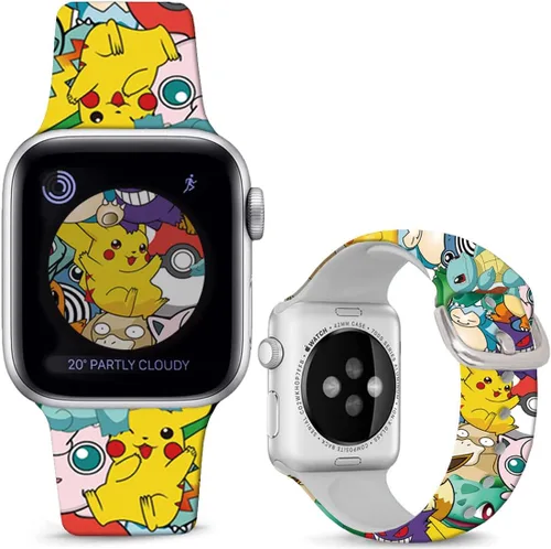 Vista 14 de Correas de silicona suaves compatibles con Apple Watch Band de 1.496 in 1.575 in 1.614 in 1.654 in 1.732 in 1.772 in 1.811 in 1.929 in, correa