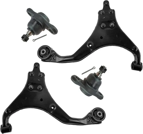 Vista 38 de TRQ Brazo de control superior e inferior del lado del conductor y del pasajero con juego de rótulas compatible con Chevrolet GMC 89-02