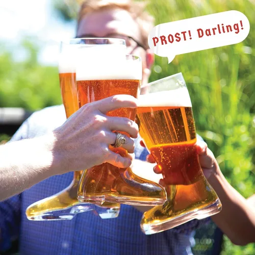 Vista 6 de Big Betty Das Boot - Taza de cristal para botas de cerveza para celebración del Oktoberfest, día de San Patricio, despedidas de soltero/despedida