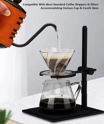 Vista 4 de Pour Over Coffee Station - Soporte para gotero de café de acero inoxidable