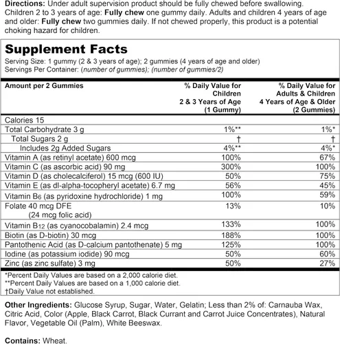 Vista 9 de Gomitas multi-vitaminas para niños y con soporte inmunológico adicional, de Flintstones., BAYER378877, 1, 1