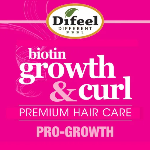 Vista 3 de Difeel Aceite para el cabello Biotin Growth & Curl Premium, 2.5 oz.