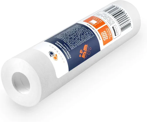 Vista 2 de Aquaboon Filtro de Sedimentos de 5 Micrones 10 x 2.5 - Repuesto de Filtro de Agua para Toda la Casa Compatible con Filtros de Agua de Pozo - P5