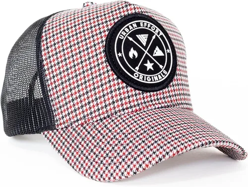 Vista 9 de Urban Effort Gorra trasera de malla, para hombres y mujeres, gorra de béisbol de 5 paneles, gran cierre a presión para caza y senderismo