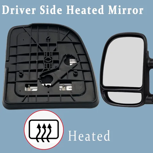 Vista 2 de Espejo calefactable para el lado del conductor de Excursion compatible con Ford E150 E250 E350 E450 1999-2007, Ford F250 F350 F450 F550 2000-2005