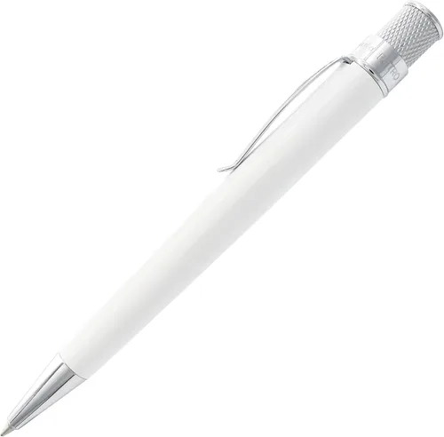Vista 2 de Retro 51 Tornado Classic Lacquer Glow In The Dark White Bolígrafo Rollerball