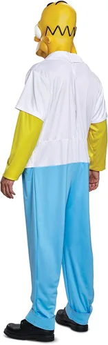Vista 2 de Disguise Disfraz para adultos New Homer Deluxe para hombre, Multicolor