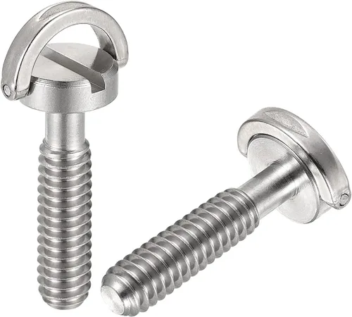 Vista 7 de uxcell Tornillo de trípode para cámara, adaptadores de tornillo de montaje macho de 1/4 pulgadas, ranurados de 0.79 pulgadas de longitud