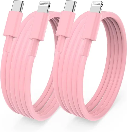 Vista 9 de Cable largo de carga rápida de 10 pies para iPhone 12, 13, 14, [certificado MFi de Apple], cable USB C a Lightning, puerto tipo C compatible