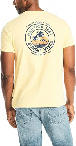 Vista 4 de Nautica Men's Sustainably Crafted Sunset Vibes Graphic T-Shirt