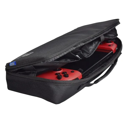 Vista 2 de HORI Cargo Pouch - AC Adapter and Split Pad Pro Compatible Travel Case (OLED Model) & Nintendo Switch Lite - Officially Licensed - Nintendo Switch