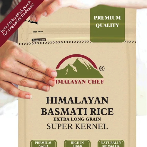 Vista 3 de Himalayan chef Arroz Basmati Blanco 2 lbs (Paquete de 2)