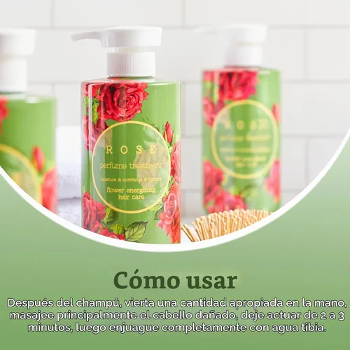 Vista 8 de Jigott - Tratamiento de perfume rosa 16.9 FL OZ/16.9 fl oz, cuidado del cabello K-beauty