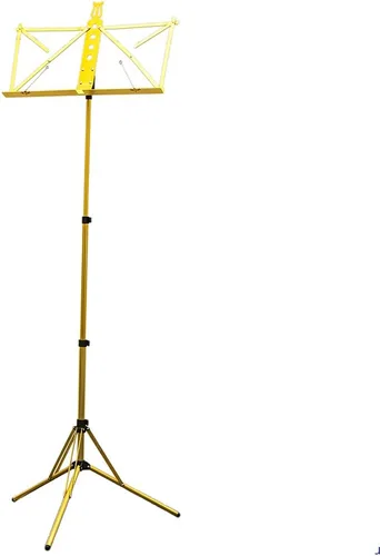 Vista 4 de Paititi Soporte de música plegable resistente y duradero con bolsa de transporte, color negro