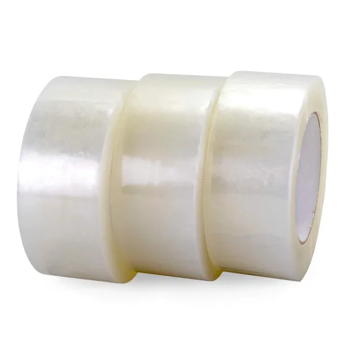Vista 9 de IDL Packaging Cinta de embalaje transparente de resistencia media de 2 pulgadas x 110 yardas (paquete de 3 rollos) para mudanza, envío