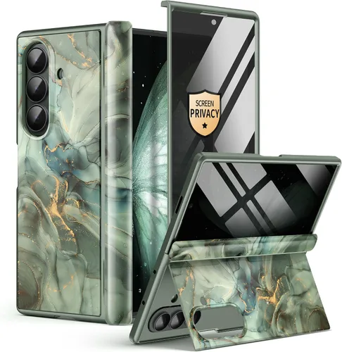 Vista 17 de GVIEWIN Funda para Z Fold 7 con protector de pantalla de privacidad [compatible con Magsafe] [Soporte integrado] Funda magnética de cuerpo completo