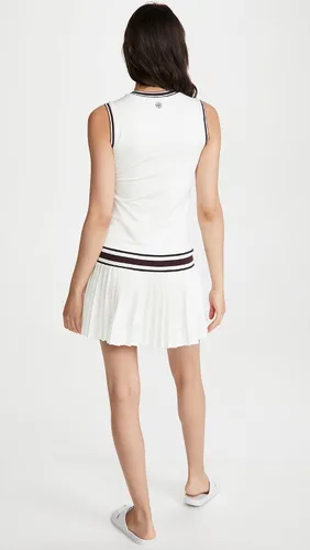 Vista 3 de Tory Sport Vestido de tenis con cuello en V para mujer