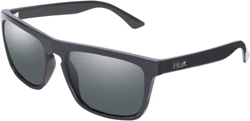 Vista 23 de HUK Gafas de sol, lentes polarizadas con marcos de rendimiento, gafas de sol para pesca, deportes y exteriores (Challenge) Espejo azul/negro mate