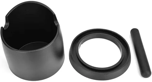 Vista 3 de Fdit Café Knock Out Box Cubo de café de plástico ABS grande Café expreso molido antideslizante Espresso Dump Bin (negro)