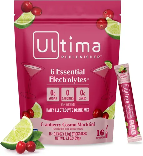 Vista 17 de Ultima Replenisher - Bebida de electrolitos en polvo vegana, sin azúcar ni OMG, bebida hidratante adecuada para dieta cetogénica, paquetes