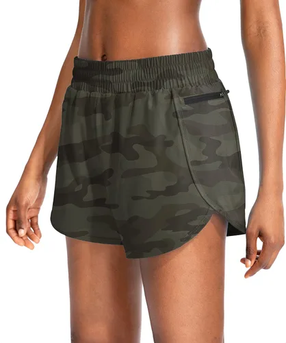 Vista 42 de Soothfeel Pantalones cortos deportivos para mujer de 3"/5" para Negro
