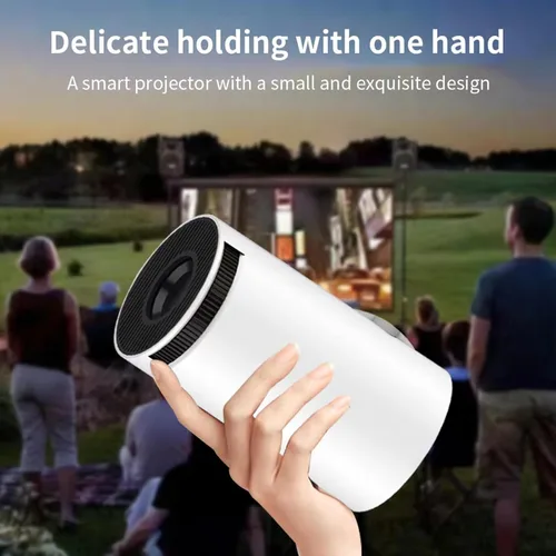 Vista 8 de Mini proyector inteligente de 40 a 130 pulgadas 4K 5G WIFI, experiencia de pantalla grande con sonido 360 premium, proyector de película Bluetooth