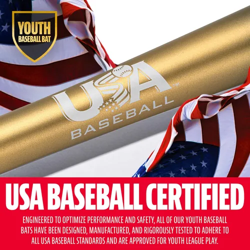 Vista 2 de Franklin Sports Bate de béisbol juvenil – Heist Bates de béisbol para niños de 8 a 12 años – Barril grande de 2 5/8 pulgadas Bate de metal