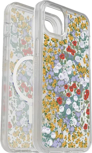 Vista 11 de OtterBox Symmetry - Funda con MagSafe para iPhone 14 Plus (SOLAMENTE), embalaje no minorista - Rosa translúcido transparente (Polvo de Hada)