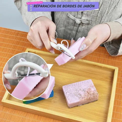 Vista 4 de Artcome Kit de fabricación de jabón de bricolaje – Moldes, herramientas de medición y embalaje para jabones hechos a mano – Herramientas