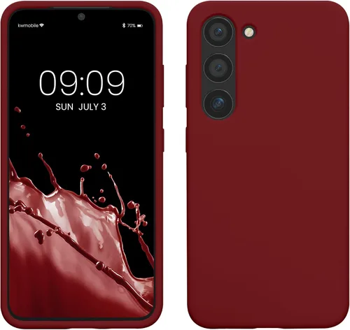 Vista 258 de kwmobile Funda compatible con Samsung Galaxy S9 - Funda de silicona TPU con acabado suave - Blue Reef