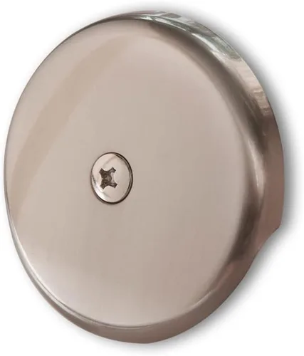 Vista 9 de Placa de desagüe de bañera de un solo orificio con tornillos a juego, fácil de instalar, negro mate