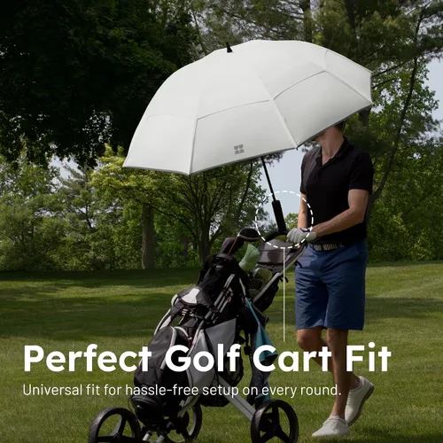 Vista 4 de Paraguas Weatherman - Paraguas de golf - Paraguas deportivo resistente al viento hasta 55 MPH - Disponible en 2 tamaños y 5