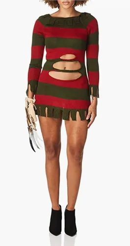 Vista 4 de Secret Wishes Pesadilla en Elm Street Disfraz para mujer Señorita Krueger.