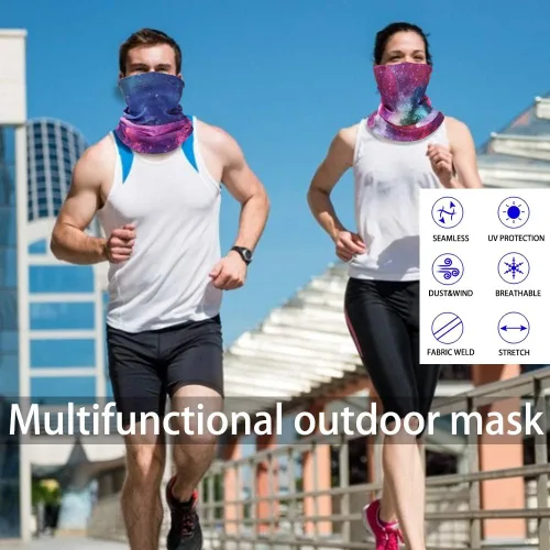Vista 6 de GUIFIER Máscara facial bandanas para el cuello, bufanda mágica para el polvo, el sol, el viento