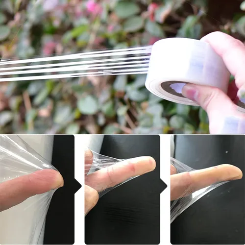 Vista 6 de Cinta de Injerto Película de Injerto para Plantas, Paquete de 2 Cinta de Injerto de Jardín Extensible Cintas de Reparación de Plantas para Injertos