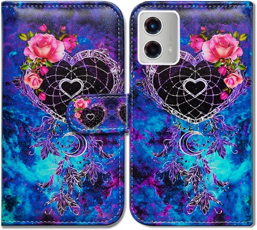 Vista 27 de Bcov Funda para Moto G 5G 2023, diseño de pájaro negro y verde con tapa para teléfono con ranura para tarjetas, soporte para Motorola Moto G 5G 2023